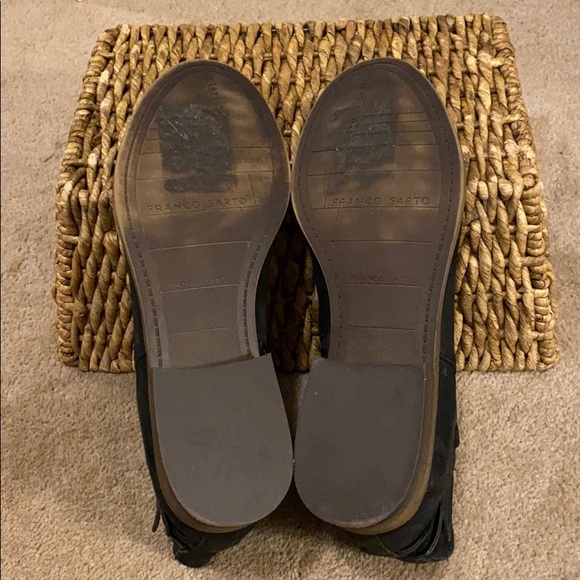 Franco Sarto black suede ankle boots. - Picture 2 of 10